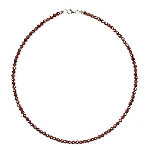 Granat Schmuck Halskette Granat Kette Granat Kugeln Facettiert