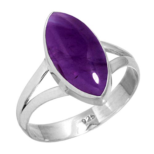 Jeweloporium Lila Amethyst Silberring Gr E 68 21