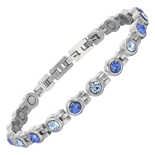 Magenergy Magnetarmband Damen Aus Titanstahl Mit Edelstahlverschluss 5