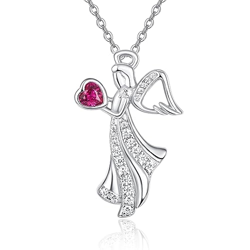 Engel Geburtsstein Kette F R Frauen 925 Sterling