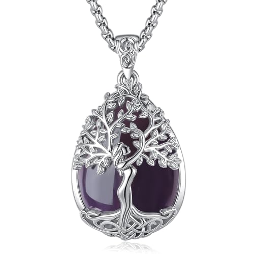 Eudora Harmony Ball Amethyst Lebensbaum Kette F R