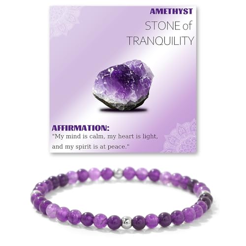 Loccy 4mm Stretch Armband Aus Naturstein Perlen Damen