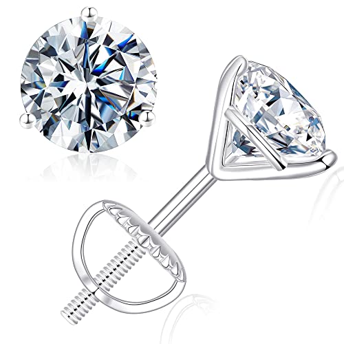 Martini Runde Moissanit Ohrringe F R Damen 0