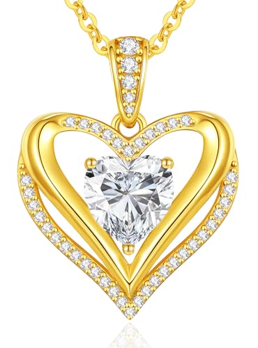 Cde Moissanite Anh Nger Kette Damen Silber 925