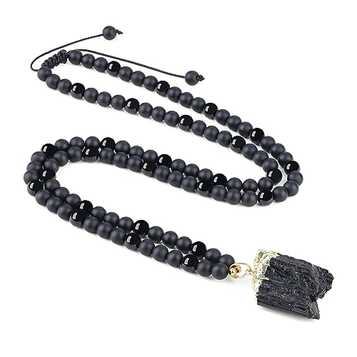 Coai Geschenkideen 108 Mala Kette Aus Mattem Onyx
