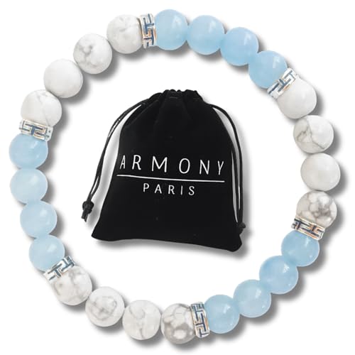 Chakra Armband Echte Steine 7 Aquamarin