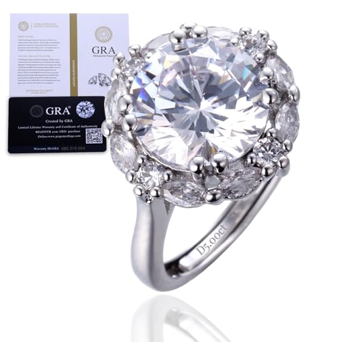 Halukakah D Color 5 0 Ct Damen Moissanitring