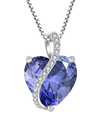 Yl Damen Herz Halskette 925 Sterling Silber Anh