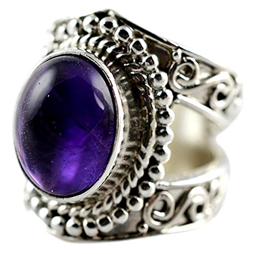 Navya Craft 925 Sterling Silber Amethyst Handarbeit Damen