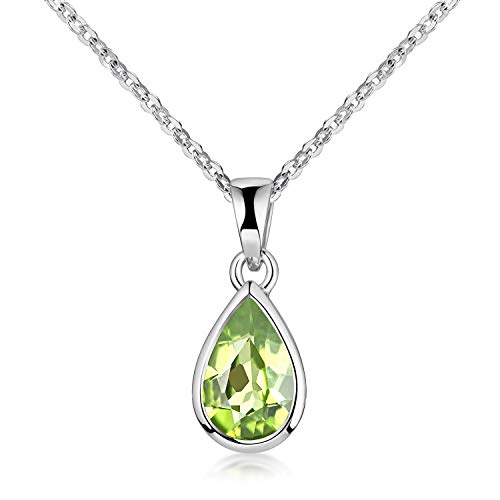 Materia Peridot Kette Echtschmuck 925 Silber Kettenanh Nger
