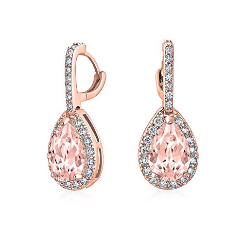 7ct Vintage Stil Halo Simulierte Pink Morganit Roe