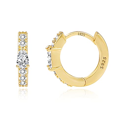 Alexcraft Gold Ohrringe Damen Kleine Creolen Hypoallergen Kleine