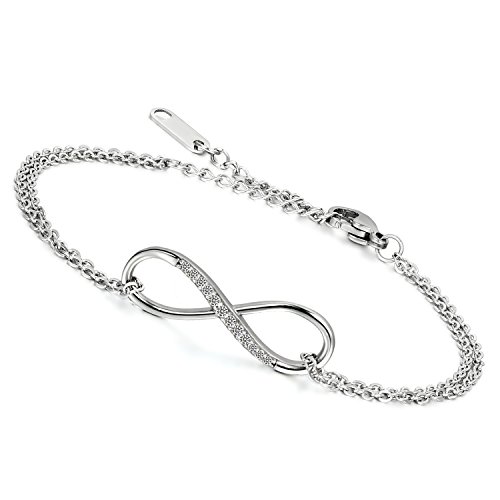 Flongo Armkette Fu Kette Fu Kettchen Edelstahl Armband