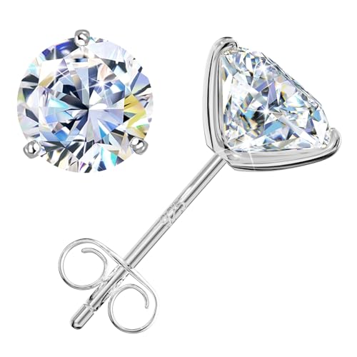 Leejory Moissanit Ohrringe 0 6 Karat 4 Karat