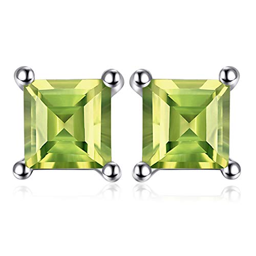 Jewelrypalace Quadrat Schliff 0 7ct Echt Peridot Ohrstecker