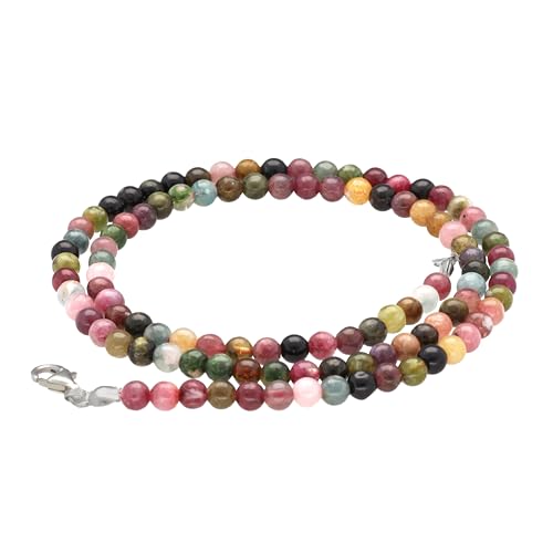 Lebensquelle Plus Bunter Turmalin Kugelkette 4mm Kugeln Mit