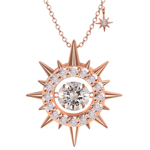 Feikfeiz Damen Moissanit Halskette Anh Nger Lab Z