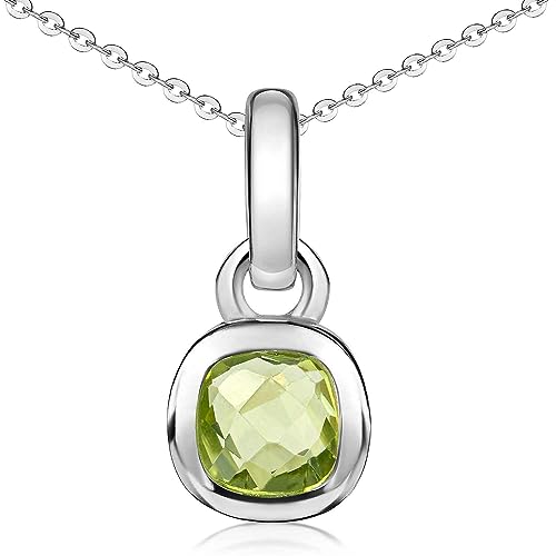 Materia Peridot Kette Silber 925 Damen Schmuck Gr
