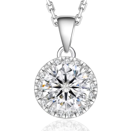 Krkc Co Moissanite Anh Nger Kette Silber 925
