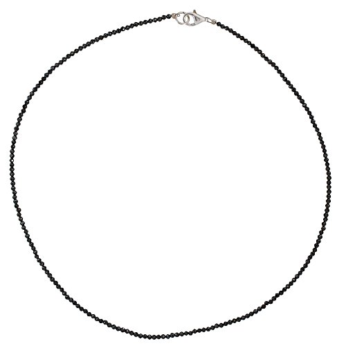 I Be Schwarzers Spinell Collier Kette Tiefschwarz 2