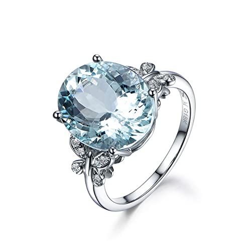 Silber 925 Schmuck Ring Aquamarin Party 925 Sterling