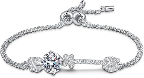 Sterling Silber Zugarmband Mit Moissanit 2 Karat F