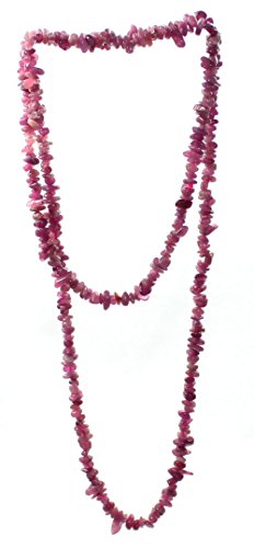 Rosa Turmalin Rubelith Splitter Kette Ca 90 Cm