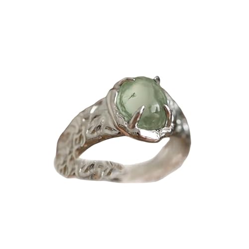 Asdfy Naturlicher Gr Ner Turmalin Ring Unregelm Iger