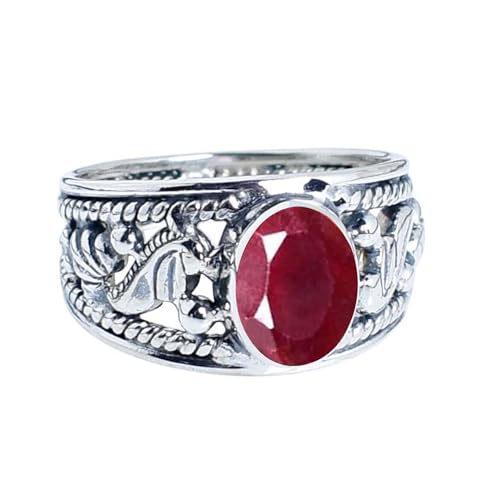 Gems Vibes Rubin Edelstein Ring F R Frauen
