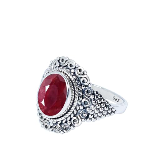 Gems Vibes Rubin Edelstein Ring F R Frauen