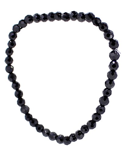Budawi Schwarzes Spinell Armband Perlen 4 Mm Facettiert