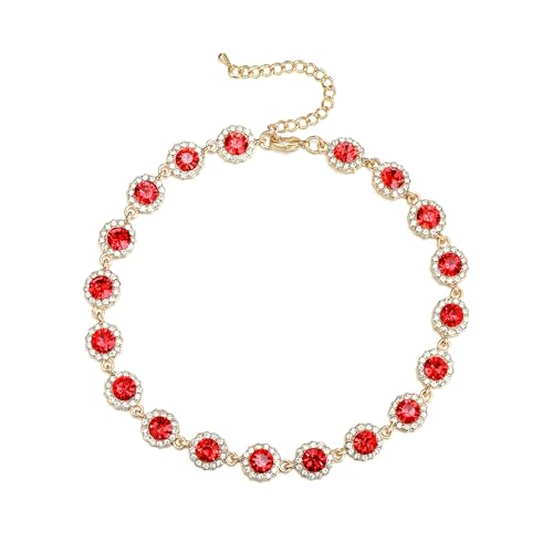 Clearine Bunte Kost M Kristall Halskette F R