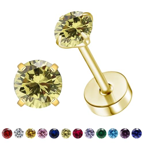 Nat Rliche Geburtsstein Ohrstecker F R Frauen Teenager