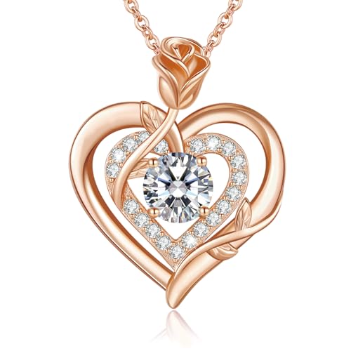 Lavumo Moissanite Halskette Damen Silber 925 Moissanite Kette