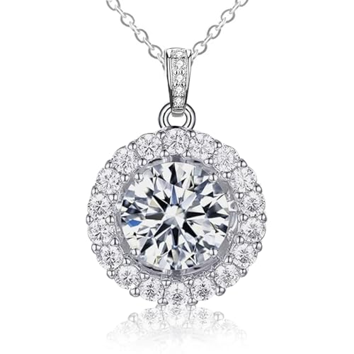 Damenschmuck Halskette Mit Moissanit 1ct Moissanit Diamant Anh