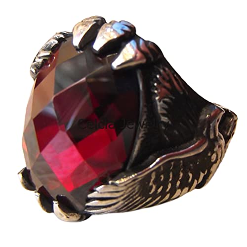 Nat Rlicher Roter Rubin Edelstein Checker Ovalring Einzigartiges