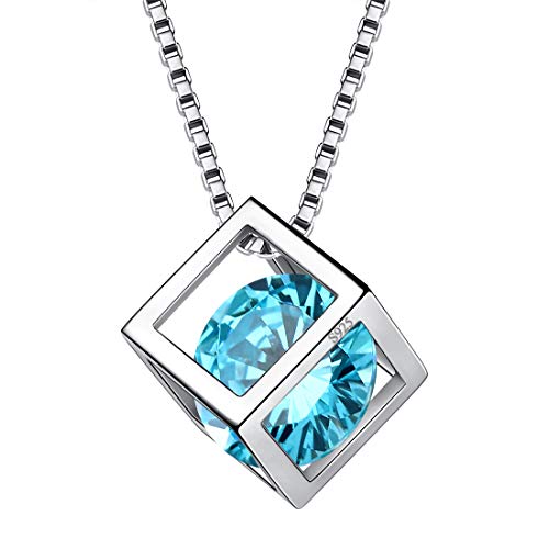 Aurora Tears M Rz Birthstone Halskette 925 Sterling