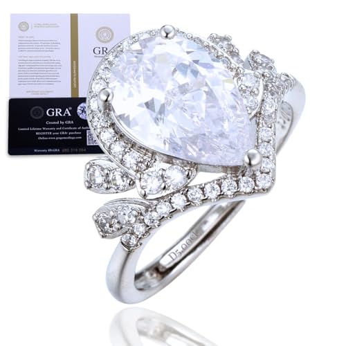 Halukakah Damenring Mit D5 0 Ct Moissanit Aus