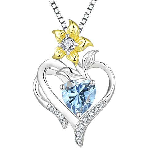 Yl Herz Halskette 925 Sterling Silber Schliff M