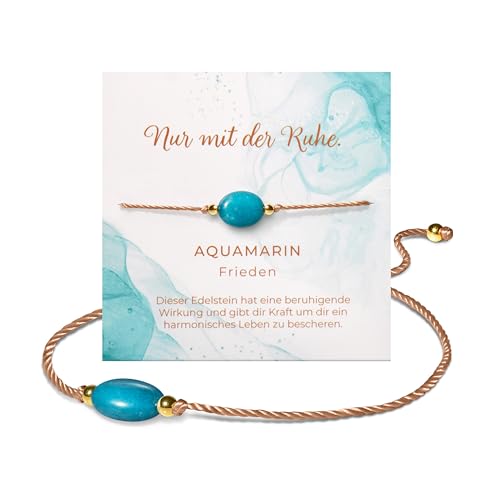 Puraja Edelstein Armband Damen Aquamarin Mit 18k Echt