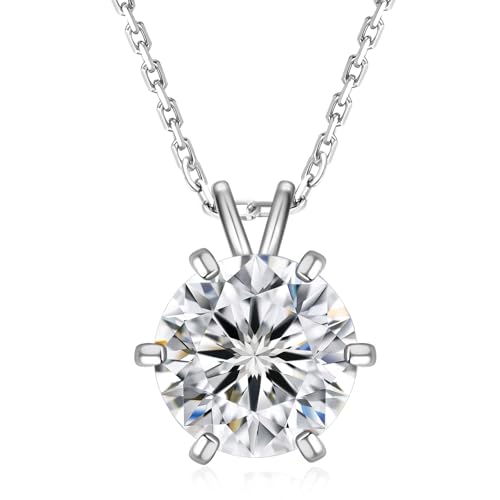 Krkc Co Moissanite Kette Damen Silber 925 Mit