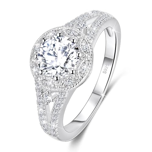 Mybellna 1ct Moissanite Ring F R Frauen D