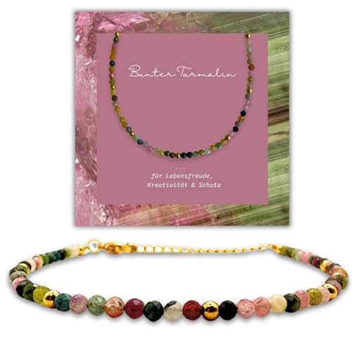 Happymaker Turmalin Armband Bunt Handmade In Deutschland Naturstein