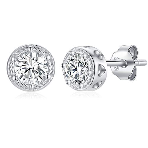 Qings Moissanite Ohrringe Silber F R Damen April
