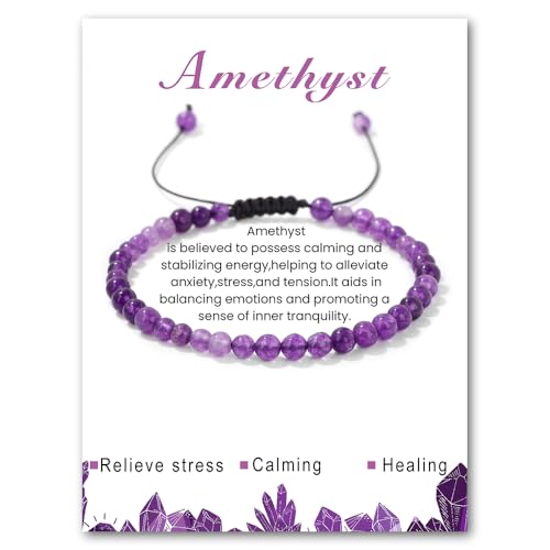 Loccy Echtes Naturstein Armband F R Damen 4mm