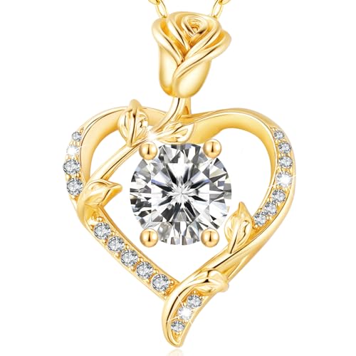 Misumor Moissanite Halskette Damen Silber 925 Moissanite Kette