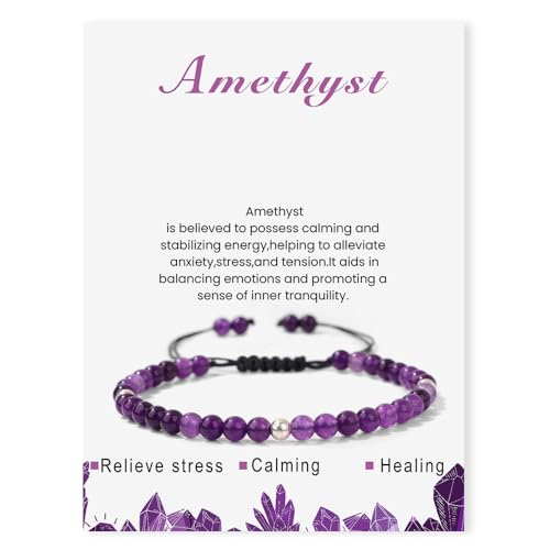 Uwiyo Echtes Naturstein Armband F R Fraun 4mm