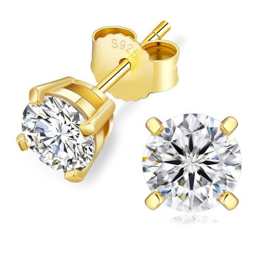 Krkc Co Moissanite Ohrsteckers Silber 925 0 6