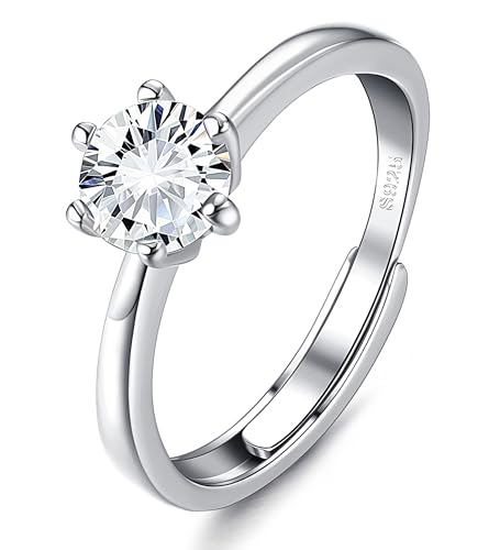 Jewebella Ringe Frauen Silber 925 Verstellbare Ring Damen