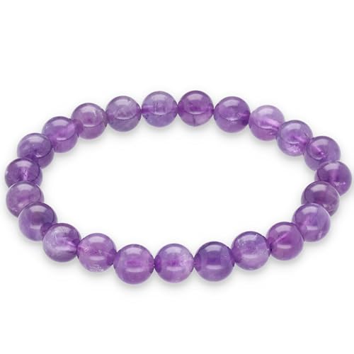 Lebensquelle Plus Amethyst Kugelarmband 8 Mm Gro E